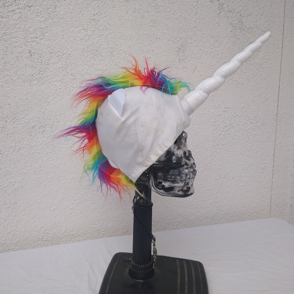 Cardinal Unicorn Skullcap Hat Party Halloween Costume Mythical Fairy Tale
